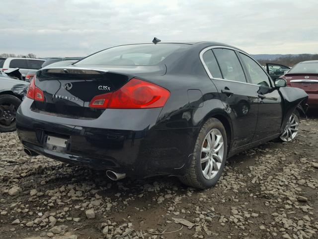 JNKBV61FX8M257024 - 2008 INFINITI G35 BLACK photo 4