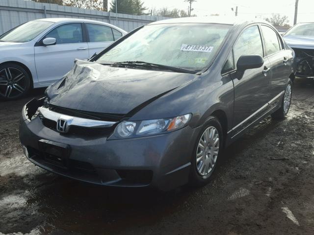 2HGFA16349H523594 - 2009 HONDA CIVIC VP GRAY photo 2