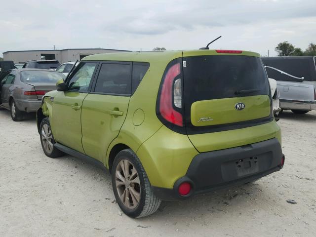 KNDJP3A51F7763477 - 2015 KIA SOUL + GREEN photo 3