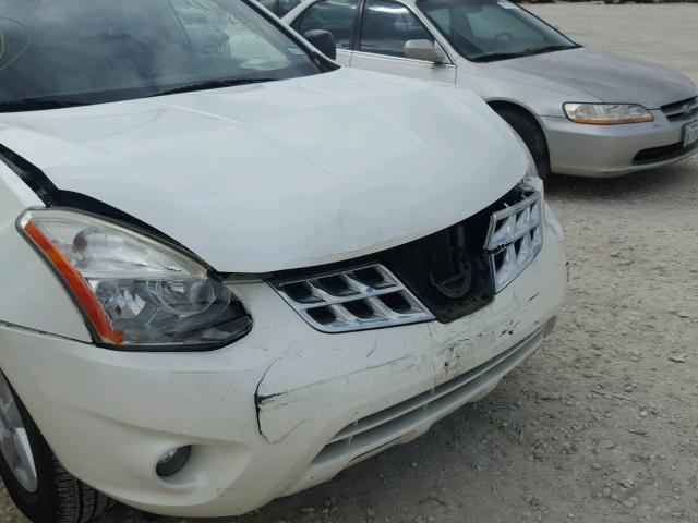 JN8AS5MT3CW272550 - 2012 NISSAN ROGUE S WHITE photo 9