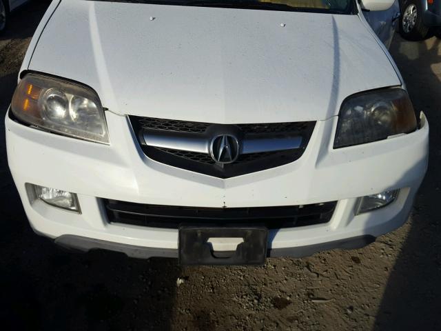 2HNYD18295H552967 - 2005 ACURA MDX WHITE photo 7