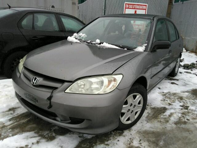 2HGES16125H030272 - 2005 HONDA CIVIC DX GRAY photo 2