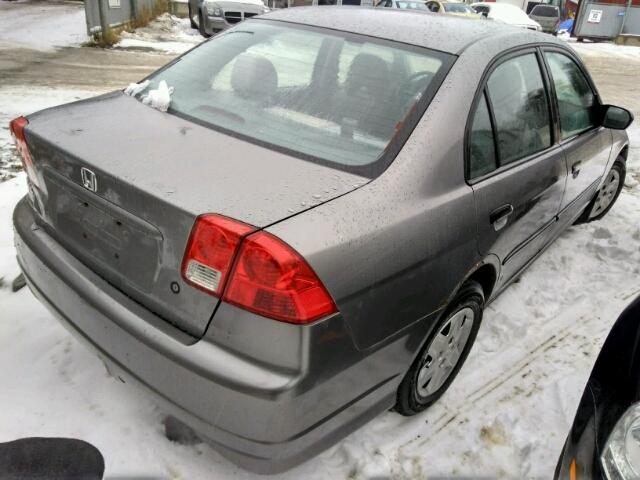 2HGES16125H030272 - 2005 HONDA CIVIC DX GRAY photo 4