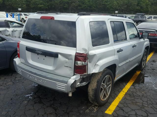 1J4FT48B79D206401 - 2009 JEEP PATRIOT LI SILVER photo 4