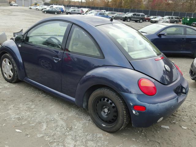 3VWCK21C41M460348 - 2001 VOLKSWAGEN NEW BEETLE 蓝色 照片 3