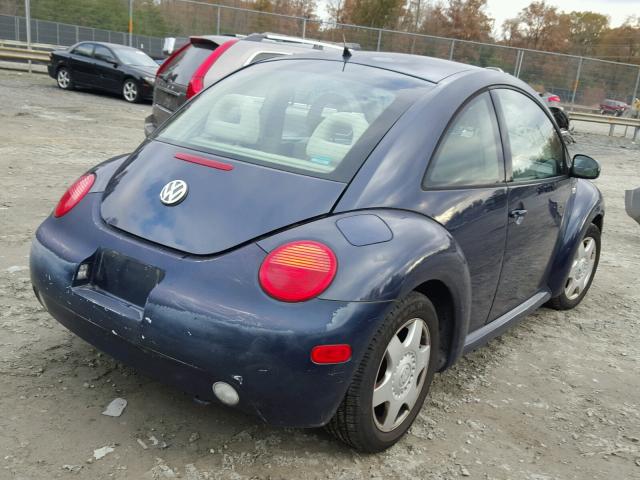 3VWCK21C41M460348 - 2001 VOLKSWAGEN NEW BEETLE 蓝色 照片 4