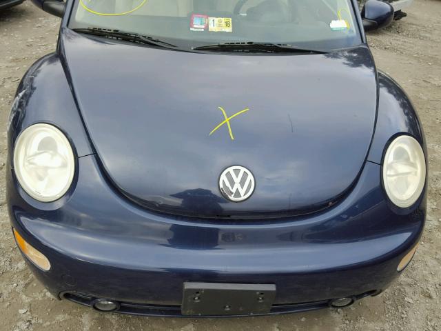 3VWCK21C41M460348 - 2001 VOLKSWAGEN NEW BEETLE 蓝色 照片 7