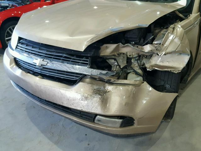 1G1ZU64845F254984 - 2005 CHEVROLET MALIBU MAX ოქროსფერი ფოტო 10
