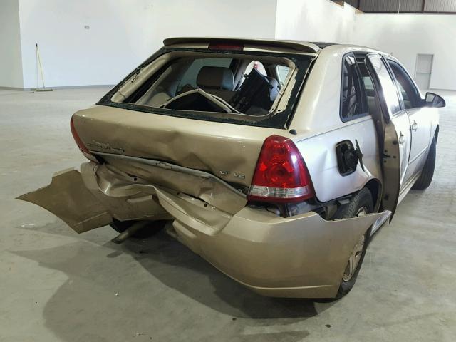 1G1ZU64845F254984 - 2005 CHEVROLET MALIBU MAX ოქროსფერი ფოტო 4