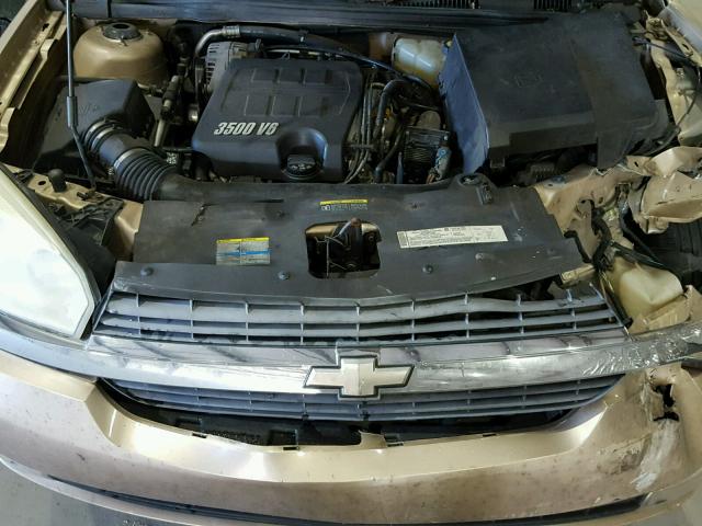1G1ZU64845F254984 - 2005 CHEVROLET MALIBU MAX ოქროსფერი ფოტო 7