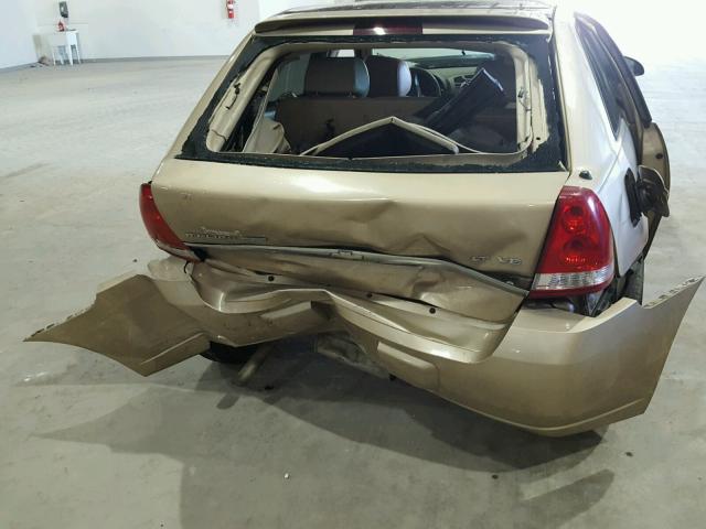 1G1ZU64845F254984 - 2005 CHEVROLET MALIBU MAX ოქროსფერი ფოტო 9