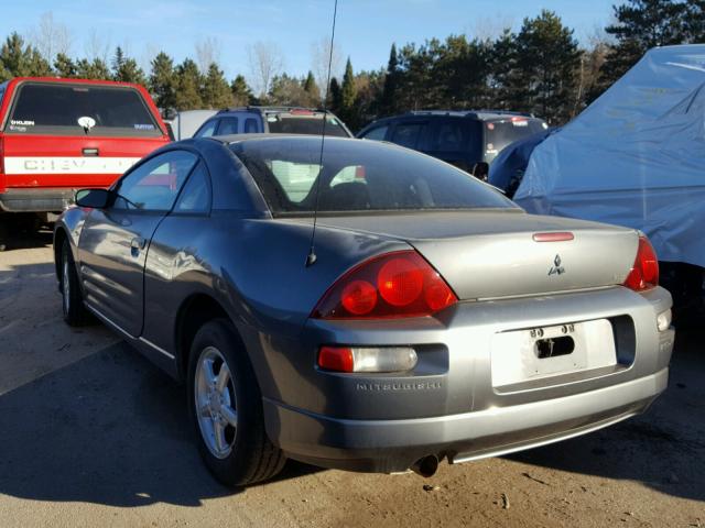 4A3AC34G42E075985 - 2002 MITSUBISHI ECLIPSE RS GRAY photo 3