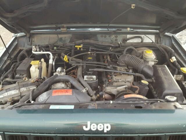 1J4FF68S8XL613018 - 1999 JEEP CHEROKEE S GREEN photo 7