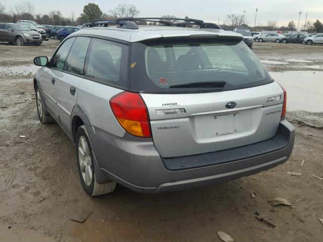 4S4BP61C377342507 - 2007 SUBARU LEGACY OUT GRAY photo 3