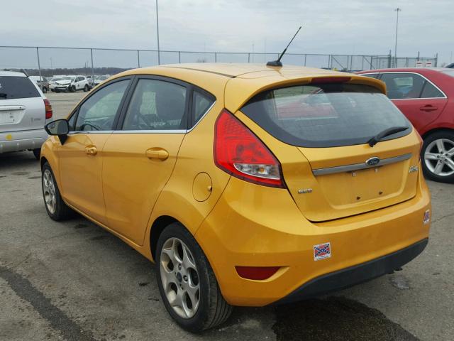 3FADP4FJ4BM164779 - 2011 FORD FIESTA SES YELLOW photo 3