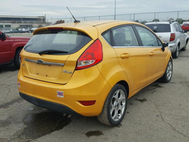 3FADP4FJ4BM164779 - 2011 FORD FIESTA SES YELLOW photo 4