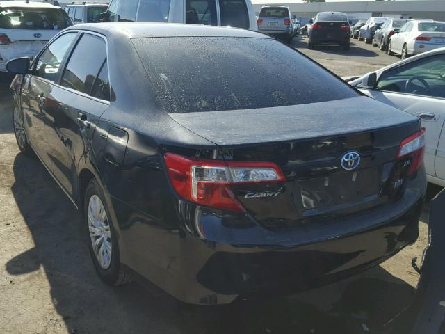 4T1BD1FK0EU128410 - 2014 TOYOTA CAMRY HYBR BLACK photo 3