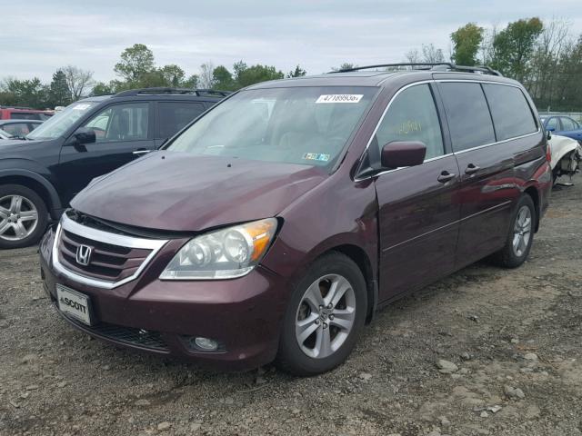 5FNRL3H95AB042766 - 2010 HONDA ODYSSEY TO MAROON photo 2