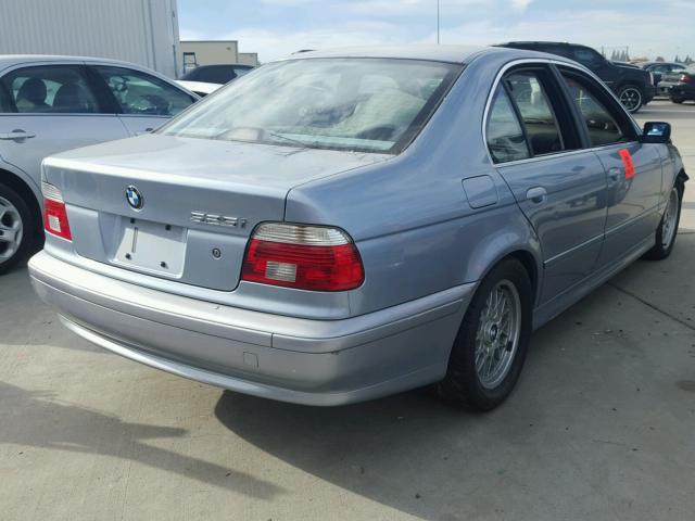 WBADT43432GY44037 - 2002 BMW 525 I AUTO BLUE photo 4