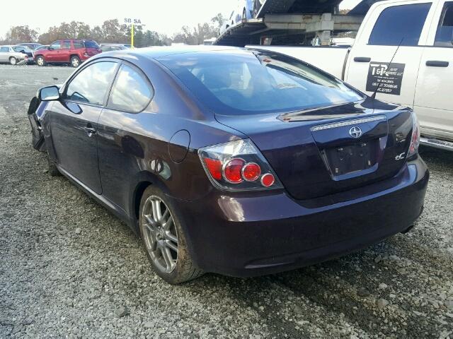 JTKDE3B7XA0309547 - 2010 TOYOTA SCION TC MAROON photo 3