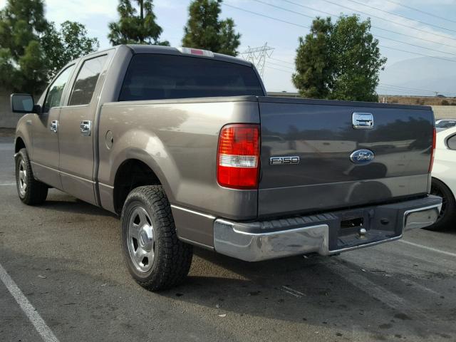 1FTRW12W47KC47419 - 2007 FORD F150 SUPER GRAY photo 3