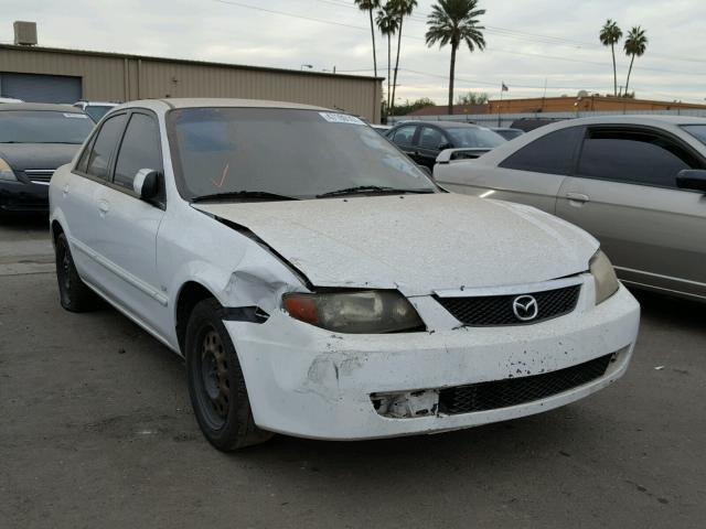 JM1BJ225721589295 - 2002 MAZDA PROTEGE DX WHITE photo 1