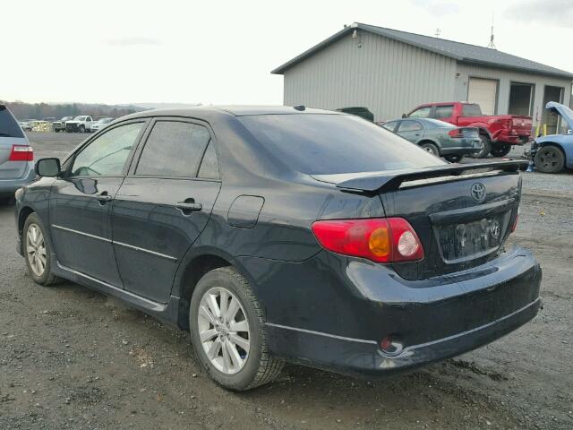 2T1BU4EEXAC484100 - 2010 TOYOTA COROLLA BA BLACK photo 3