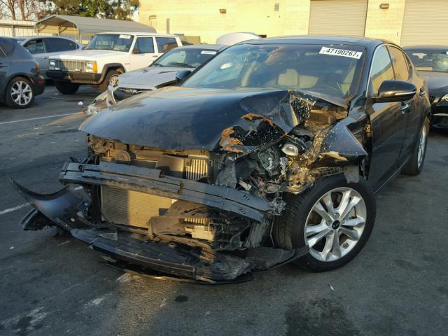 KNAGN4A69B5157328 - 2011 KIA OPTIMA EX BLACK photo 2