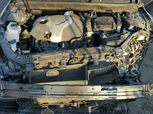 KNAGN4A69B5157328 - 2011 KIA OPTIMA EX BLACK photo 7