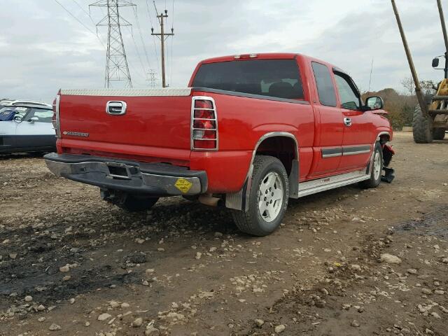 1GCEC19T86Z149051 - 2006 CHEVROLET SILVERADO RED photo 4