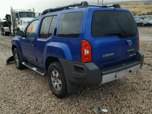 5N1AN0NW3DN820810 - 2013 NISSAN XTERRA X BLUE photo 3