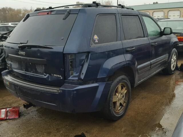 1J4HR48N35C707156 - 2005 JEEP GRAND CHER BLUE photo 4