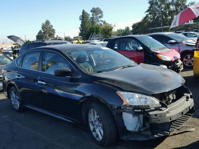 3N1AB7APXDL617887 - 2013 NISSAN SENTRA S BLACK photo 1