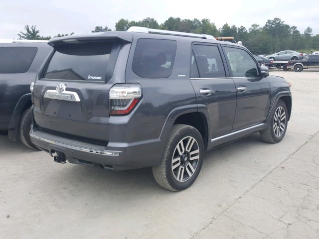 JTEBU5JR8J5502617 - 2018 TOYOTA 4RUNNER SR Szary zdjęcie 4