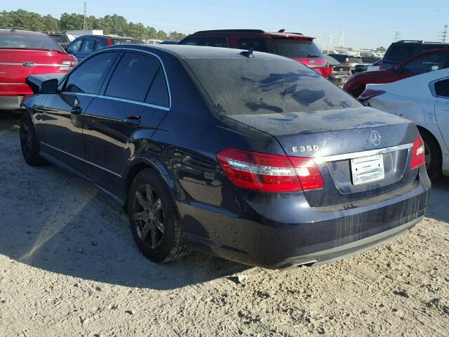 WDDHF5KB8DA701775 - 2013 MERCEDES-BENZ E 350 BLUE photo 3