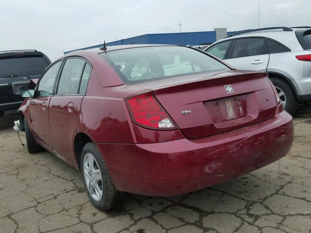 1G8AJ55F46Z182196 - 2006 SATURN ION LEVEL BURGUNDY photo 3