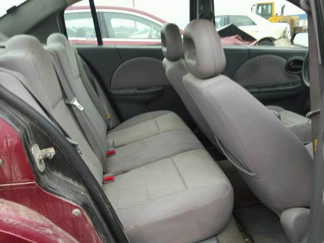 1G8AJ55F46Z182196 - 2006 SATURN ION LEVEL BURGUNDY photo 6