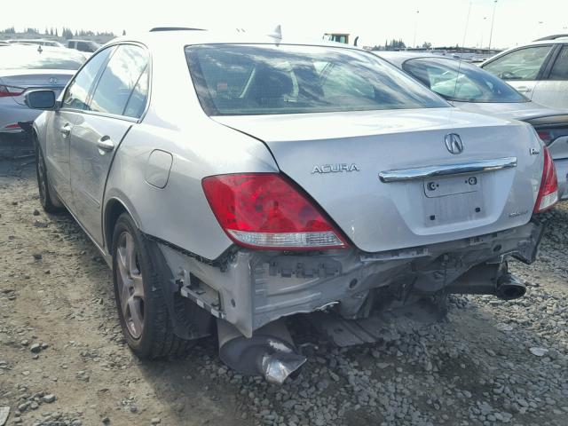 JH4KB16536C006926 - 2006 ACURA RL SILVER photo 3