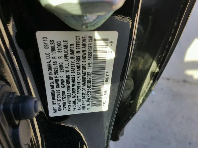 19XFB2F84DE082082 - 2013 HONDA CIVIC EX 黑色 照片 10