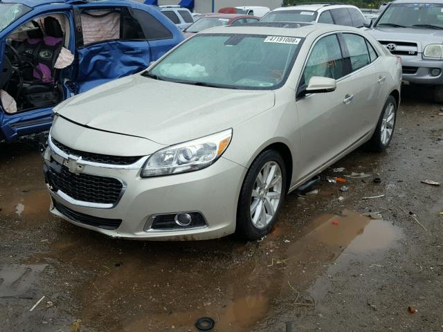1G11H5SL6EF125986 - 2014 CHEVROLET MALIBU LTZ 米色 照片 2
