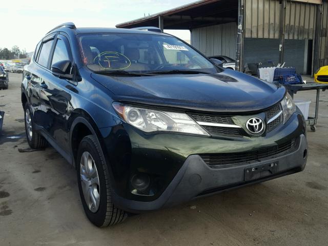 JTMBFREV4DD015339 - 2013 TOYOTA RAV4 LE GREEN photo 1