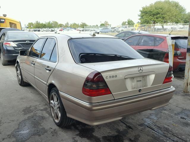 WDBHA29G3YA861835 - 2000 MERCEDES-BENZ C 280 GOLD photo 3