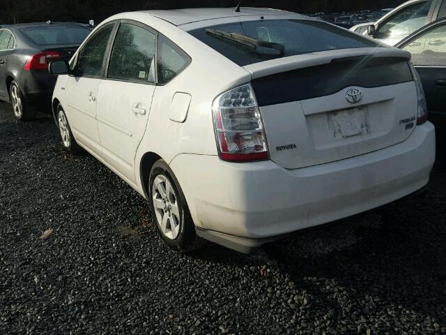 JTDKB20U283400332 - 2008 TOYOTA PRIUS WHITE photo 3