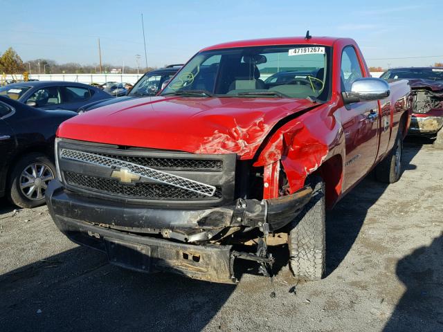 1GCEC14X48Z212871 - 2008 CHEVROLET SILVERADO RED photo 2