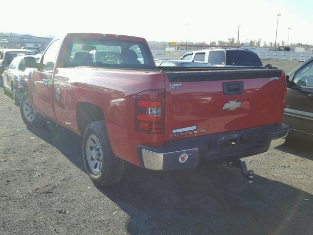 1GCEC14X48Z212871 - 2008 CHEVROLET SILVERADO RED photo 3