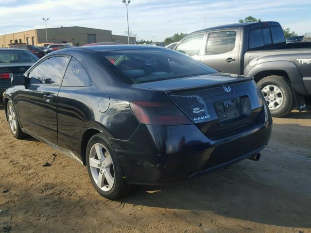 2HGFG12877H578263 - 2007 HONDA CIVIC EX BLUE photo 3