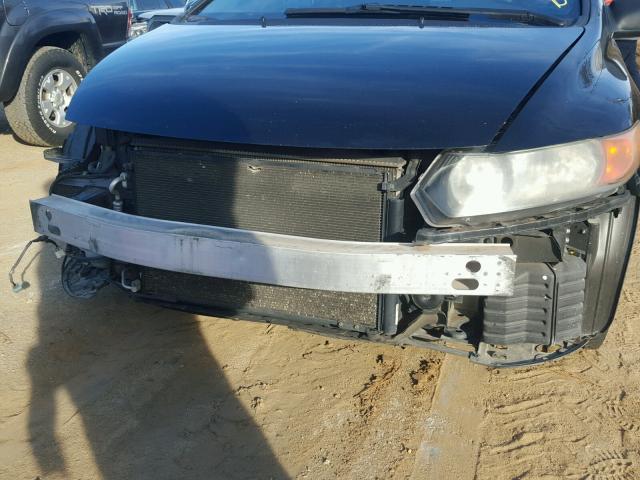 2HGFG12877H578263 - 2007 HONDA CIVIC EX ლურჯი ფოტო 9