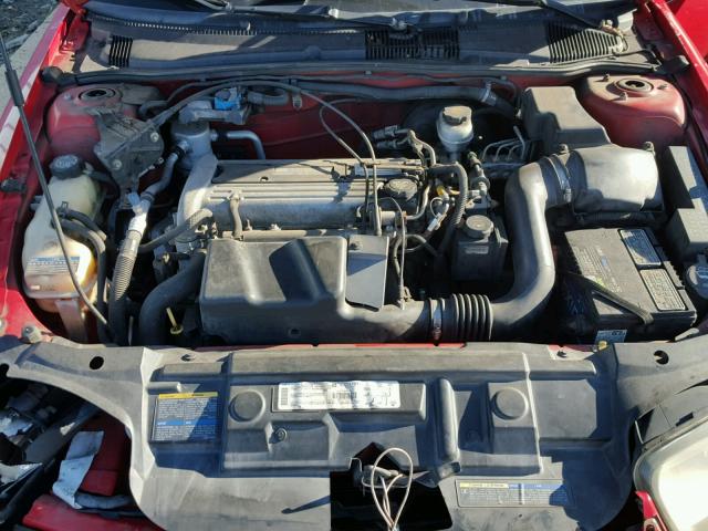 1G1JC12F937376171 - 2003 CHEVROLET CAVALIER RED photo 7