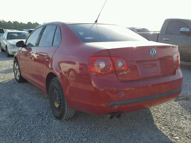 3VWPF71K87M084448 - 2007 VOLKSWAGEN JETTA 2.5 RED photo 3