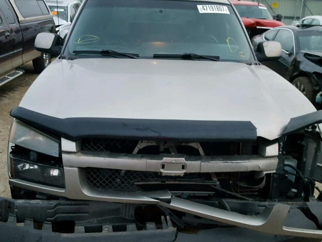 3GNEK13T93G140910 - 2003 CHEVROLET AVALANCHE GRAY photo 7